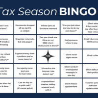 Tax Season Bingo