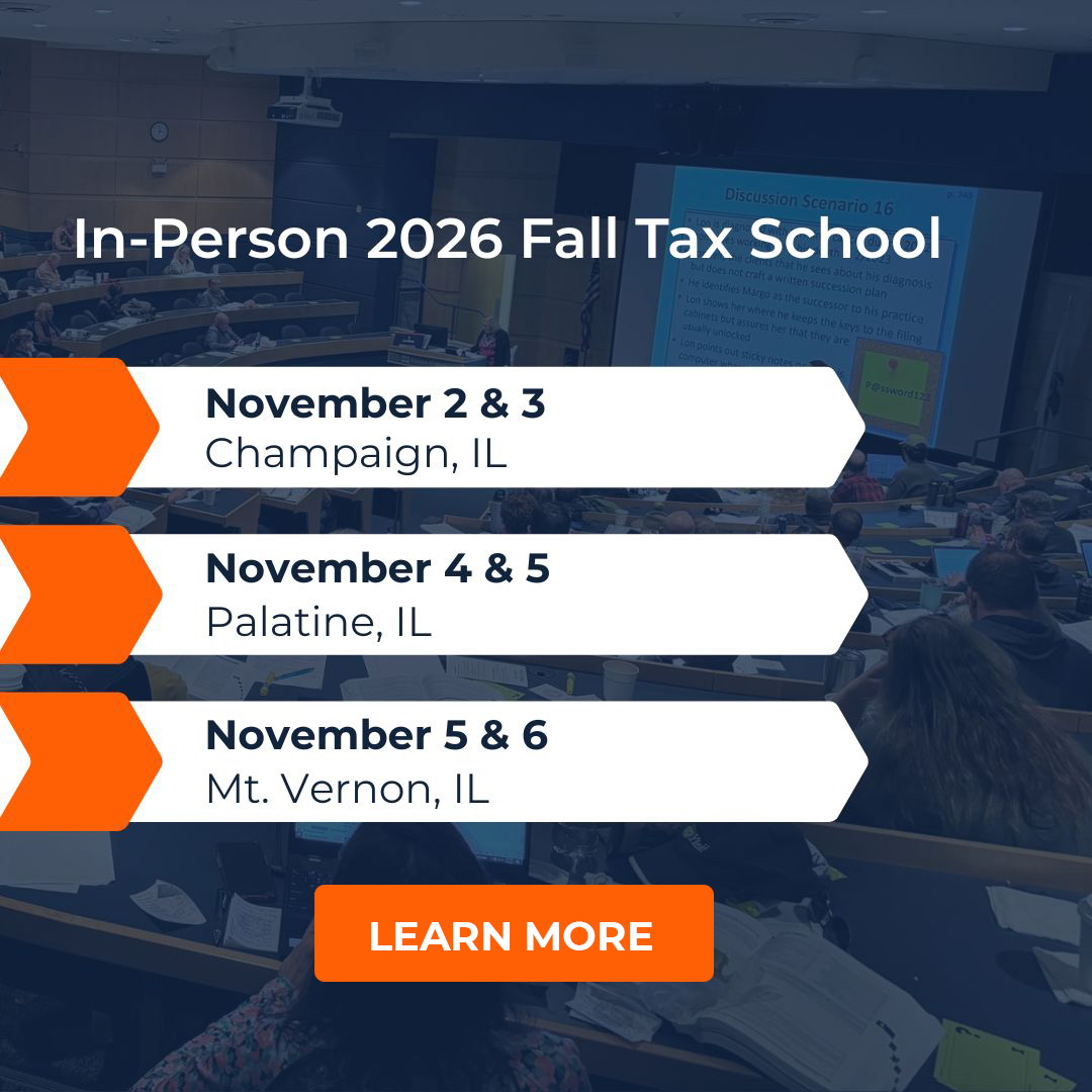 2026 In-Person Fall Tax School