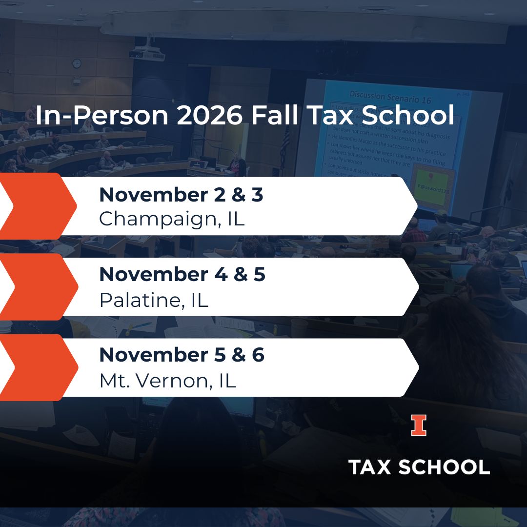 2026 In-Person Fall Tax School